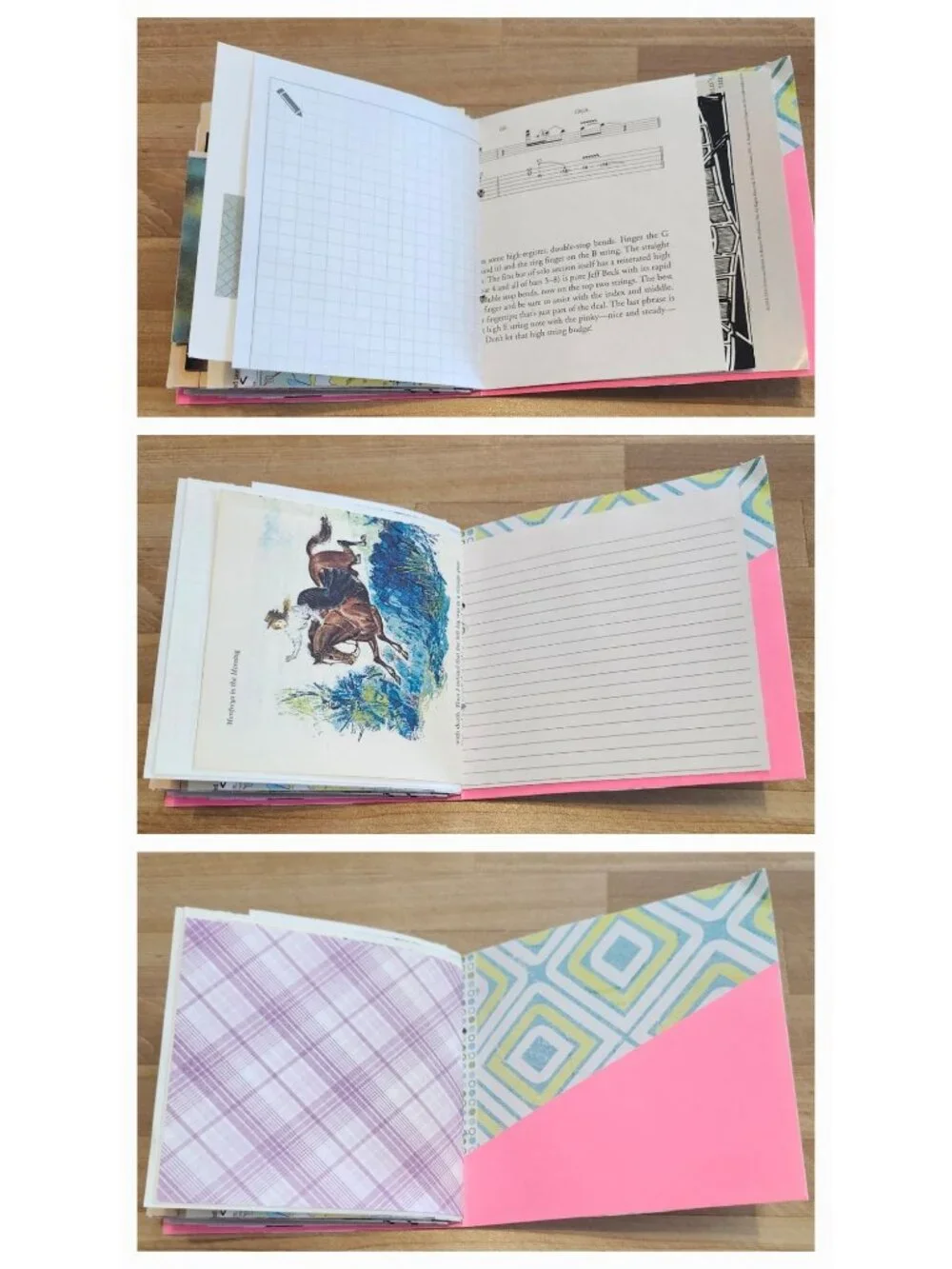 Junk Journal Handmade 96 pages Floral